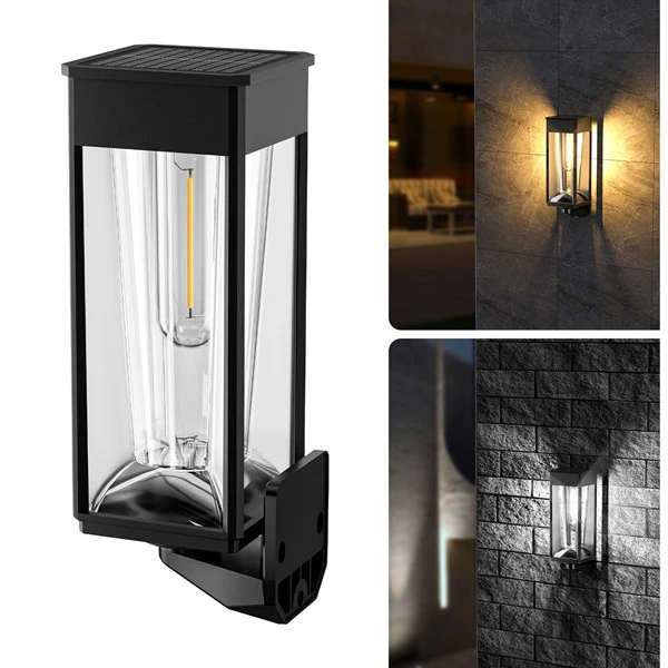 exterior solar powered wall lights