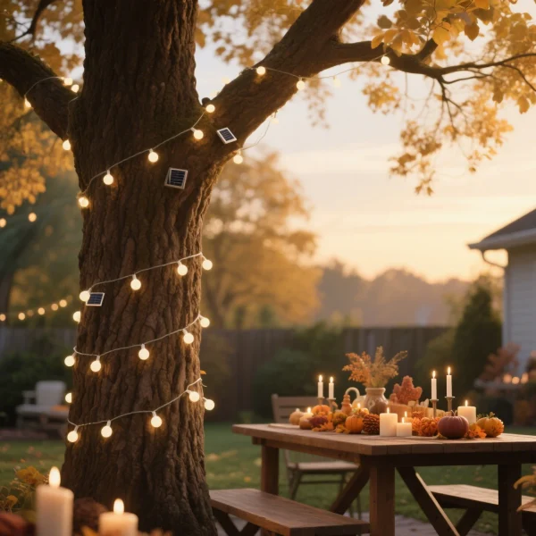 solar powered string lights