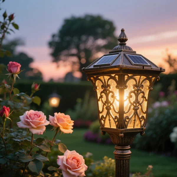 solar lights changing colour